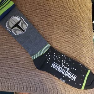 Mens "The Mandalorian" Crew Socks - 2 Pair